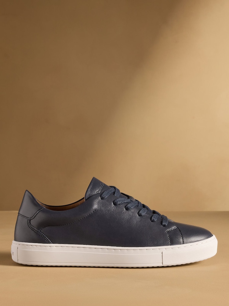Russell & Bromley Blue Redburn Classic Trainers - Image 2 of 7