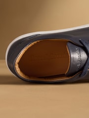 Russell & Bromley Blue Redburn Classic Trainers - Image 5 of 7