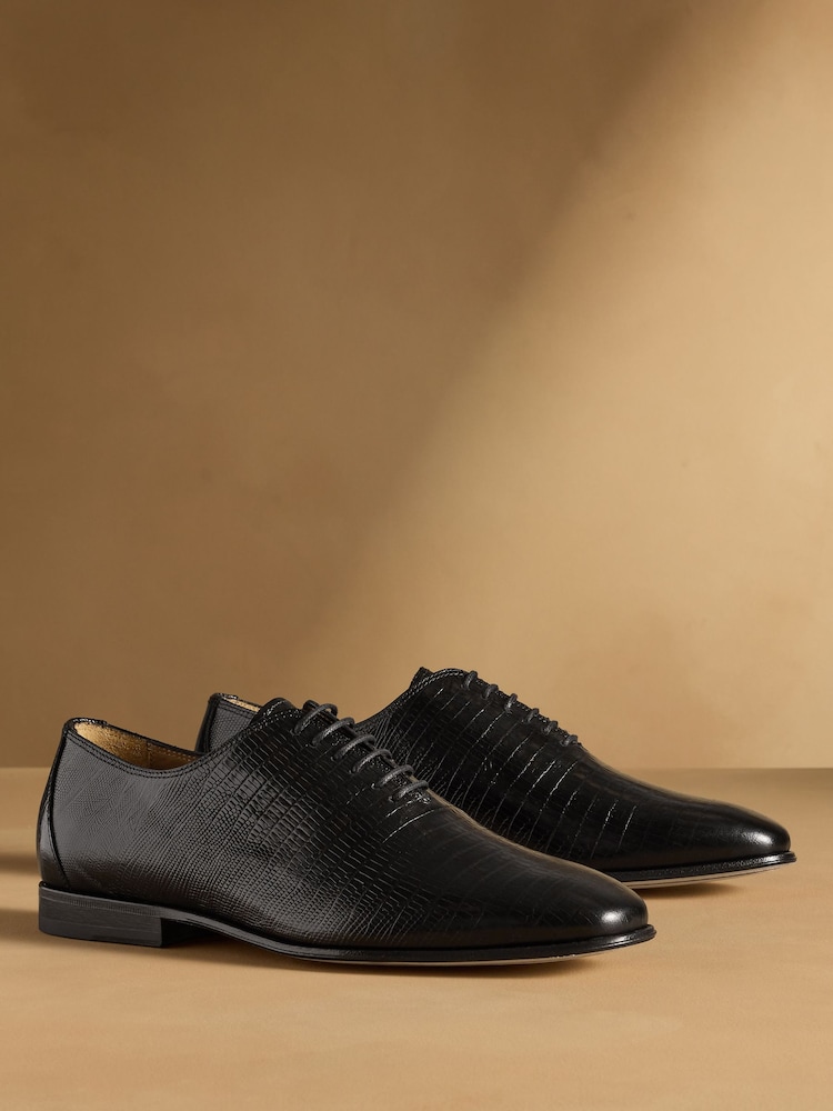 Russell & Bromley Black Bellagio Lace-Up Oxford Shoes - Image 1 of 7