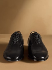 Russell & Bromley Black Bellagio Lace-Up Oxford Shoes - Image 2 of 7