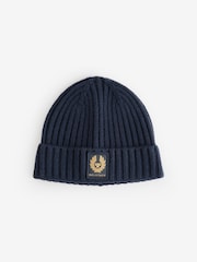 أزرق داكن - Belstaff Phoenix Logo Beanie - صورة 3 من 4