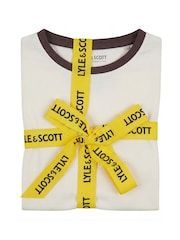 Lyle & Scott Brown Caster Sleepwear Short Set - Image 6 of 6