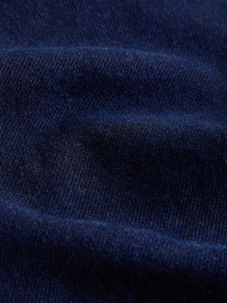 The Set High Rise Straight Leg Jeans Dark Blue Rinse - Image 9 of 9