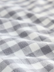 Monochrome Gingham Matching Family Christmas Flannel Button Through Pyjamas - Image 6 of 7