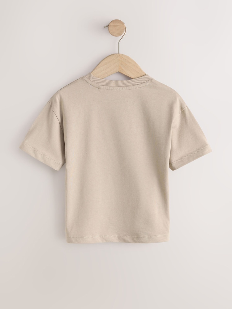 Tan Brown Marvel Short Sleeve Cotton T-Shirt (9mths-8yrs) - Image 2 of 4
