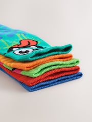 Multi Bright Faces Cotton Rich Socks 5 Pack - Image 3 of 4