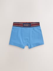 Burgundy/ Blue/ Orange Soft Waistband Trunks 5 Pack (1.5-16yrs) - Image 2 of 9