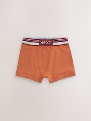 Burgundy/ Blue/ Orange Soft Waistband Trunks 5 Pack (1.5-16yrs) - Image 4 of 9