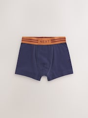 Burgundy/ Blue/ Orange Soft Waistband Trunks 5 Pack (1.5-16yrs) - Image 5 of 9