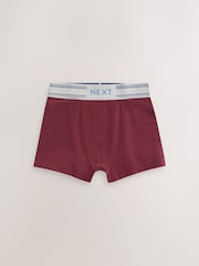 Burgundy/ Blue/ Orange Soft Waistband Trunks 5 Pack (1.5-16yrs) - Image 6 of 9