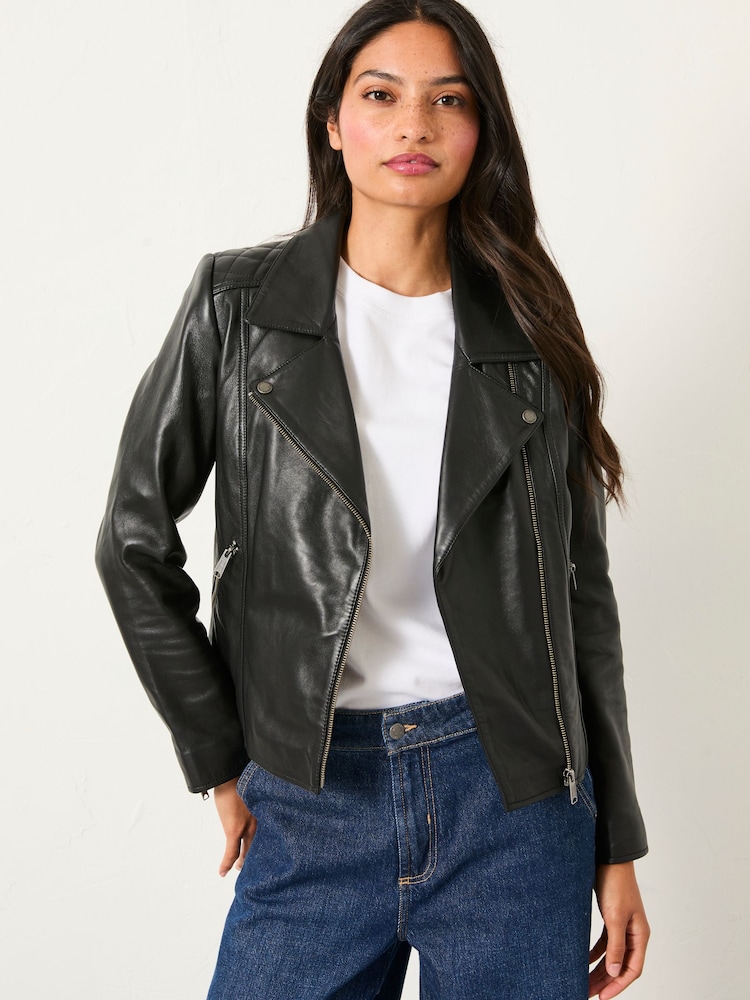 FatFace Biker Quilted Jacket - Larawan 1 ng 5