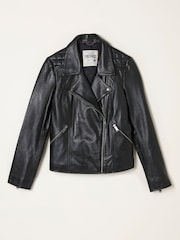 FatFace Biker Quilted Jacket - Larawan 5 ng 5