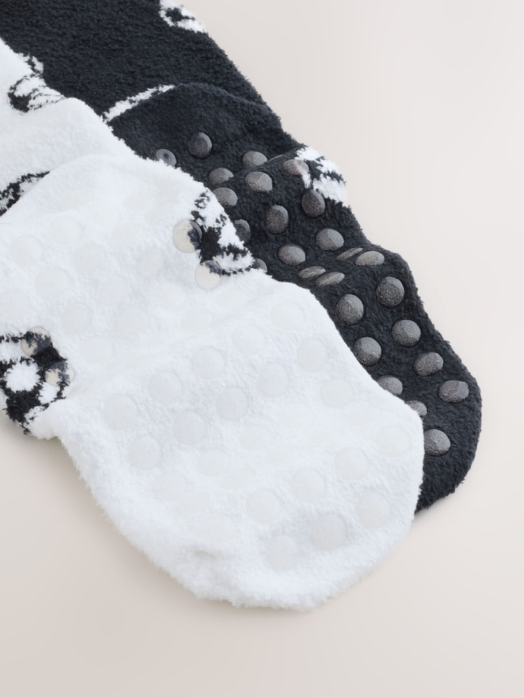 Negro/Blanco - Pack de 2 pares de calcetines cálidos - Imagen 2 de 3 Negro/Blanco - Pack de 2 pares de calcetines cálidos - Imagen 2 de 3