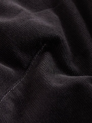 Black Short Sleeve Over Head Cord Mini Dress - Image 7 of 8