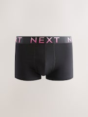 Black Pink Infill Text Waistband - Pack de 5 pares de bóxers hipster - Imagen 2 de 7
