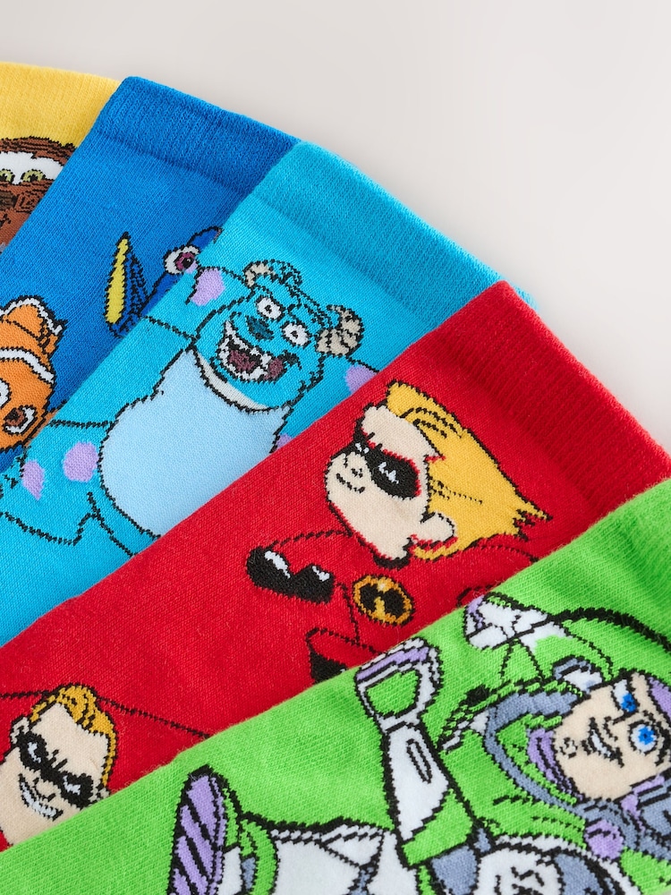 Disney Pixar Character Cotton Rich Socks 5 Pack - Image 2 of 3 Disney Pixar Character Cotton Rich Socks 5 Pack - Image 2 of 3