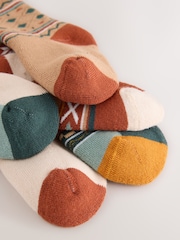 Multi Cosy Terry Cotton Rich Socks 5 Pack - Image 3 of 3
