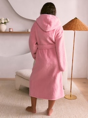 Bath & Body Works Pink Cosy Tipped Robe - Image 4 of 6