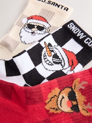 Multi - Pack de 3 pares de calcetines navideños de alto contenido en algodón - Imagen 2 de 3
