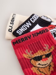 Multi - Pack de 3 pares de calcetines navideños de alto contenido en algodón - Imagen 3 de 3
