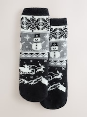 Black Christmas Cosy Socks - Image 1 of 3