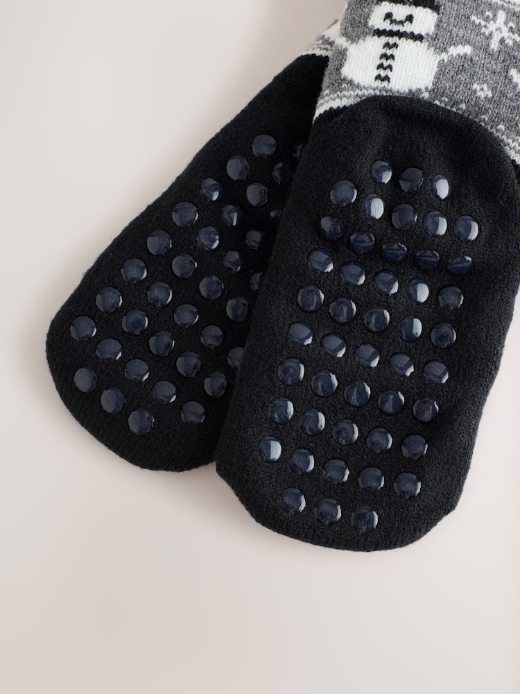 Black Christmas Cosy Socks - Image 3 of 3 Black Christmas Cosy Socks - Image 3 of 3