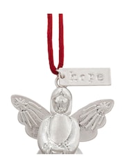 Widdop Silver Hope Mini Angel Bell Metal Ornament - 4.5 x 5in - Image 4 of 5