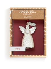 Widdop Silver Hope Mini Angel Bell Metal Ornament - 4.5 x 5in - Image 5 of 5