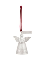 Widdop Silver Courage Mini Angel Bell Metal Ornament - 4.5" x 5 - Image 1 of 5