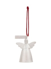 Widdop Silver Courage Mini Angel Bell Metal Ornament - 4.5" x 5 - Image 4 of 5