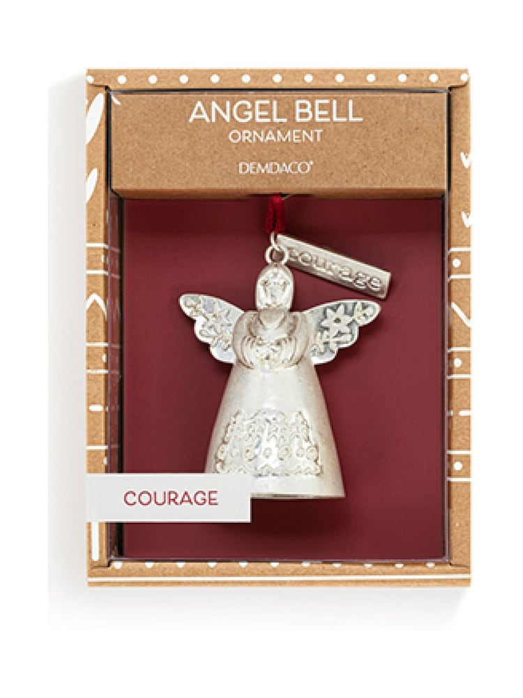 Widdop Silver Courage Mini Angel Bell Metal Ornament - 4.5" x 5 - Image 5 of 5