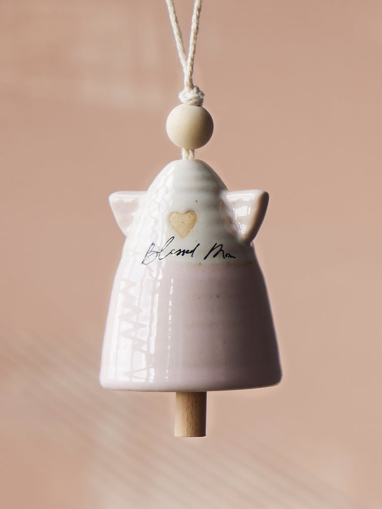 Widdop Pink Mum Mini Angel Bell - Image 1 of 4