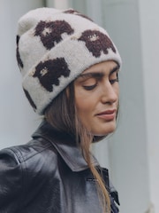 Ecru Hamish The Highland Cow Beanie Hat - Image 1 of 4