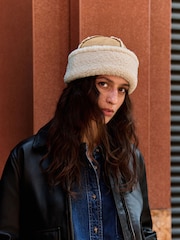 Natural Borg Cloche Hat - Image 5 of 5