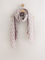 Camel Checked - Жеңіл шарф - 7суретінің 5 суреті