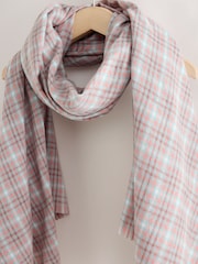 Camel Checked - Жеңіл шарф - 7суретінің 6 суреті