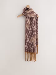 Brown Deer Print Heavyweight Blanket Scarf - Image 5 of 9