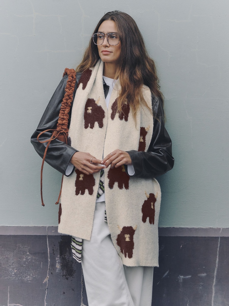 Ecru Hamish Heavyweight Scarf - Image 2 of 8