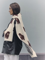 Ecru Hamish Heavyweight Scarf - Image 3 of 8