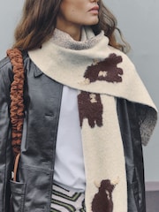 Ecru Hamish Heavyweight Scarf - Image 4 of 8