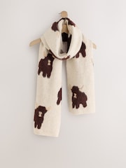 Ecru Hamish Heavyweight Scarf - Image 6 of 8