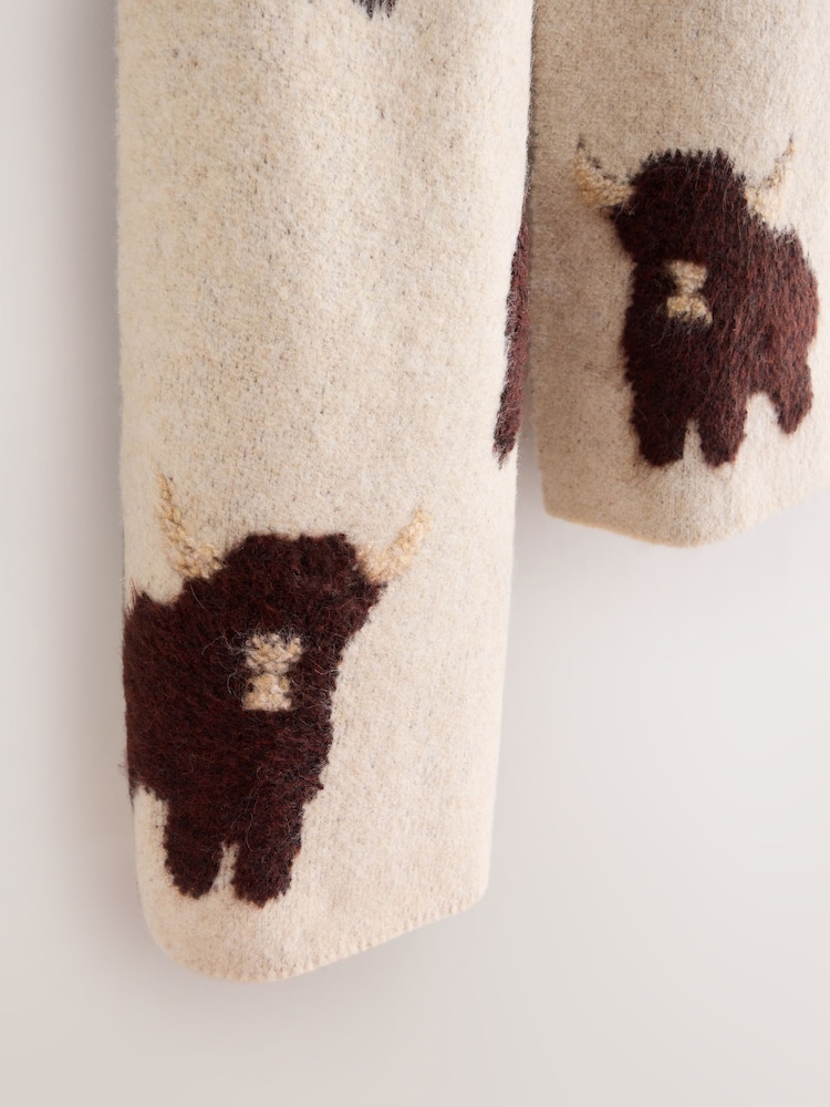 Ecru Hamish Heavyweight Scarf - Image 8 of 8