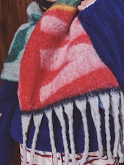 Multi Apres Ski Heavyweight Blanket Scarf - Image 4 of 8