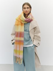 Yellow Check Heavyweight Blanket Scarf - Image 1 of 6
