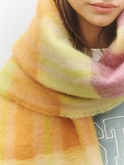 Yellow Check Heavyweight Blanket Scarf - Image 6 of 6
