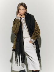 Black Heavyweight Blanket Scarf - Image 2 of 9