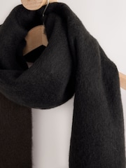 Black Heavyweight Blanket Scarf - Image 8 of 9