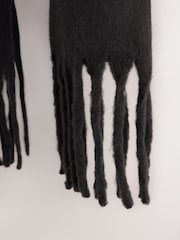 Black Heavyweight Blanket Scarf - Image 9 of 9