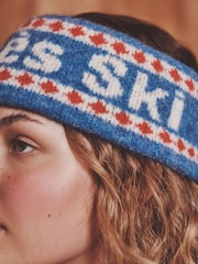 Ski Print Knitted Headband - Image 4 of 7