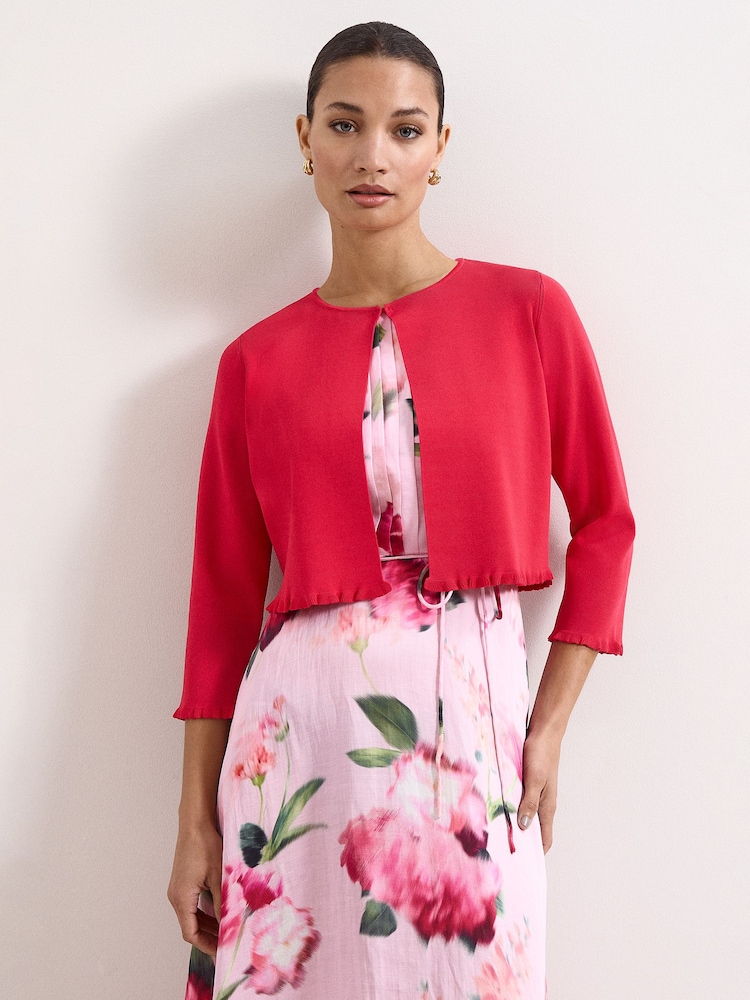Phase Eight Pink Mimi Knit Cover-Up - Image 1 of 6 Phase Eight Pink Mimi Knit Cover-Up - Image 1 of 6
